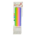 VELAS MULTICOLOR FINAS X 8 *