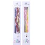 VELAS TORNEADAS METALIZADAS X 6 *